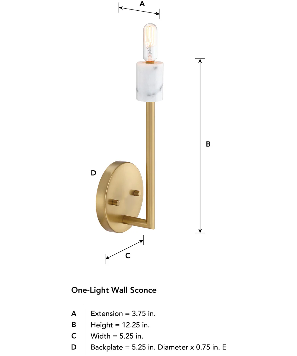 Star Dust 1 Light Wall Sconce Brushed Gold - Image 3