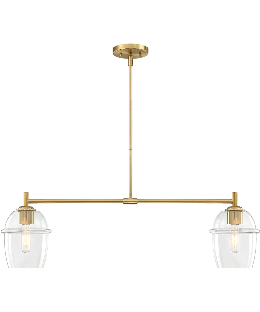 Summer Jazz 2 Light Island Brushed Gold