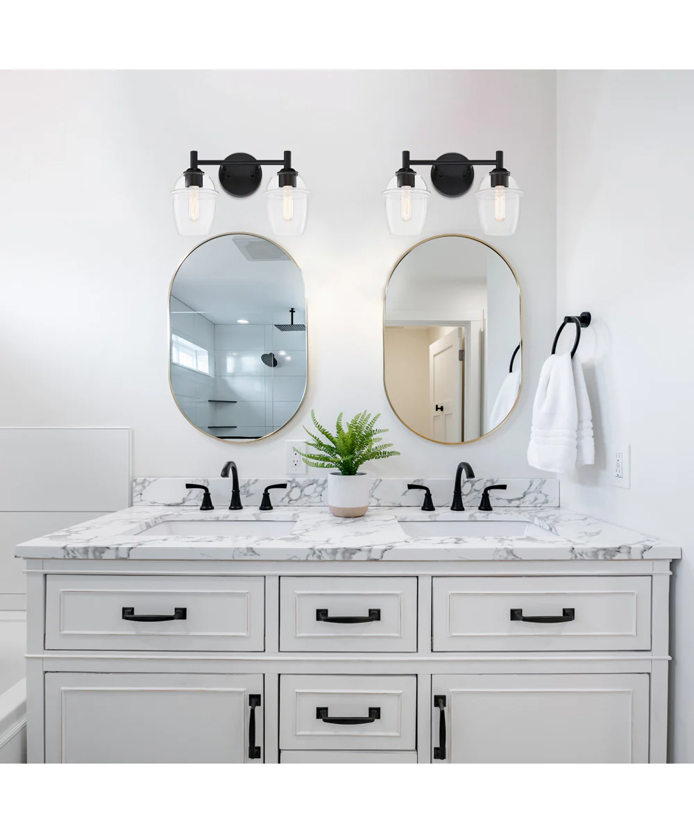 Summer Jazz 2 Light Vanity Matte Black - Image 2