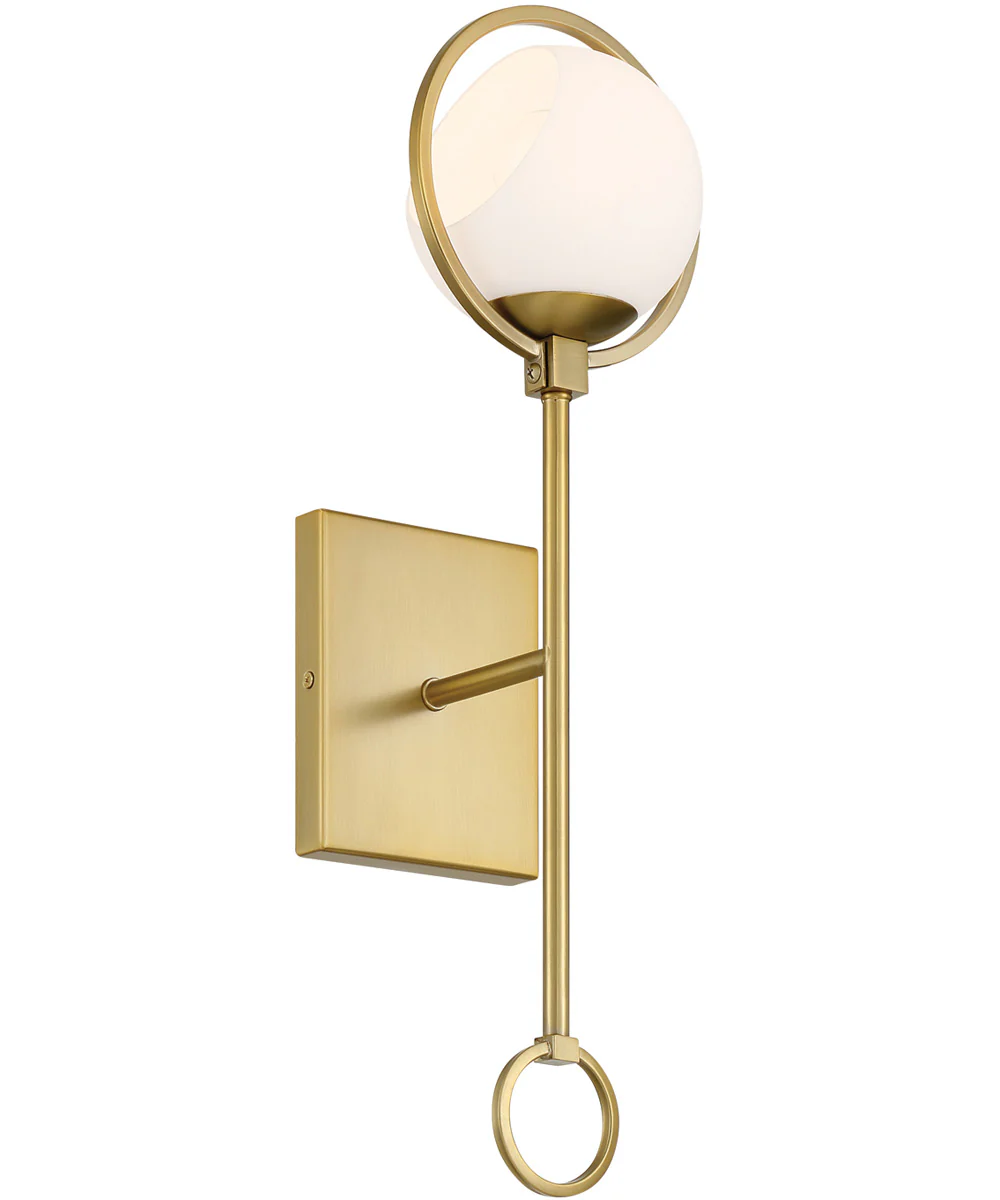 Teatro 1 Light Wall Sconce Brushed Gold