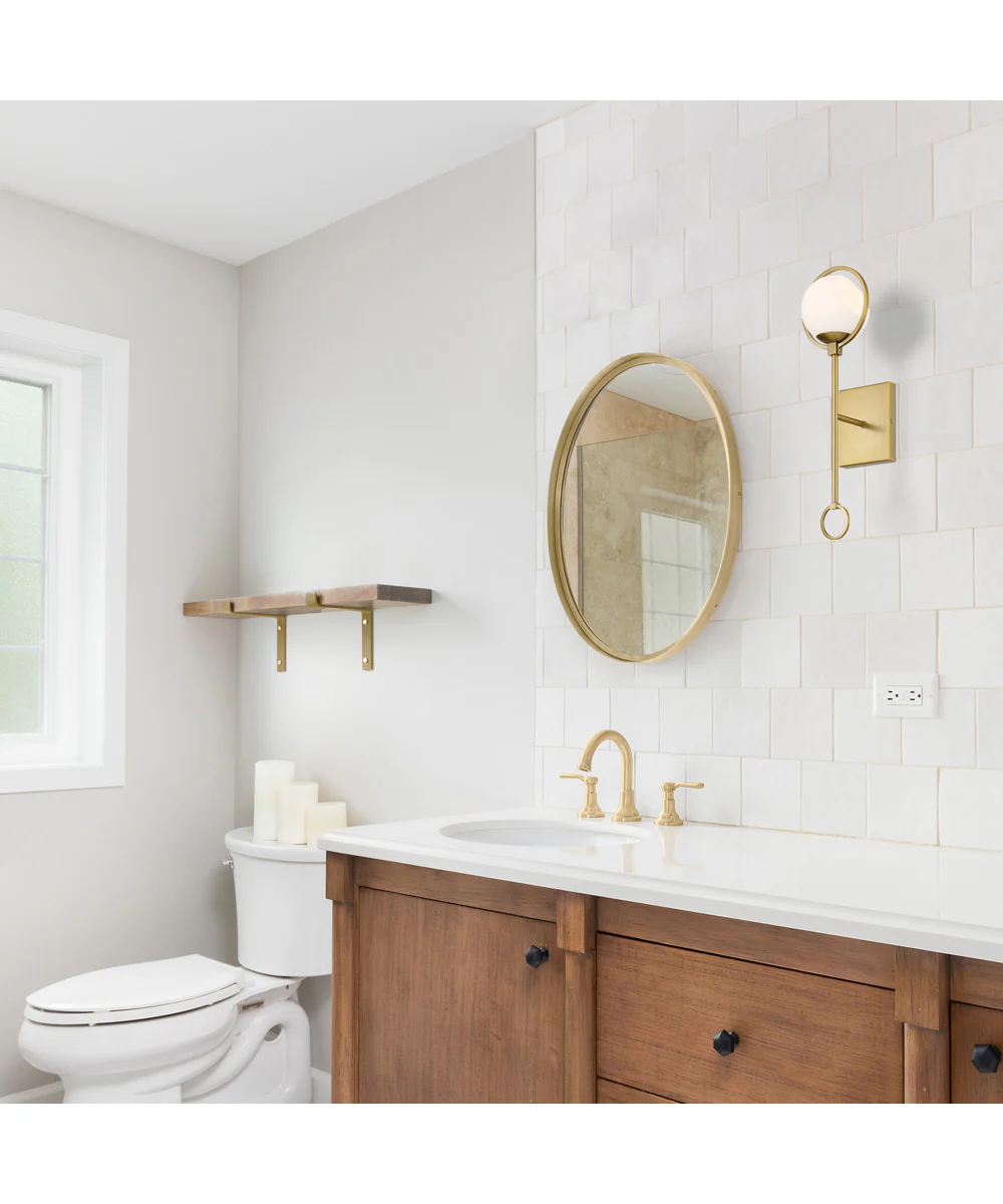 Teatro 1 Light Wall Sconce Brushed Gold - Image 3