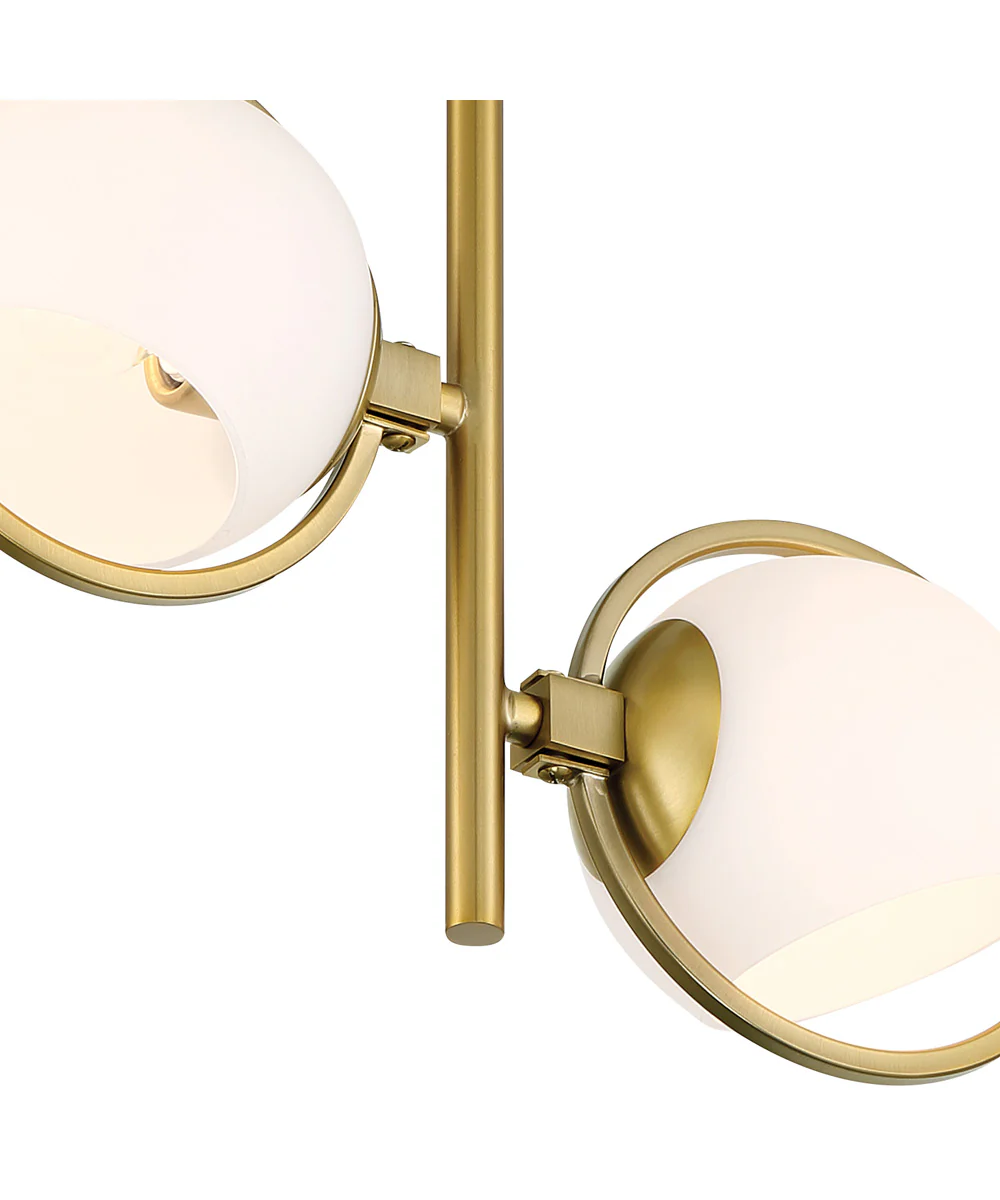Teatro 2 Light Semi Flush Brushed Gold - Image 4