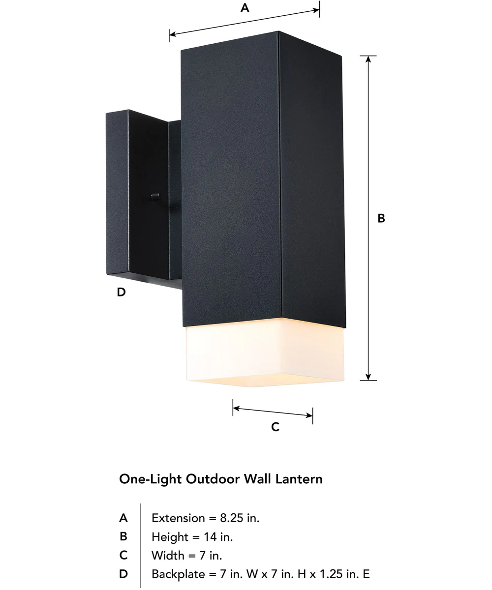 Willowsong Outdoor Wall Sconce Black - Image 3