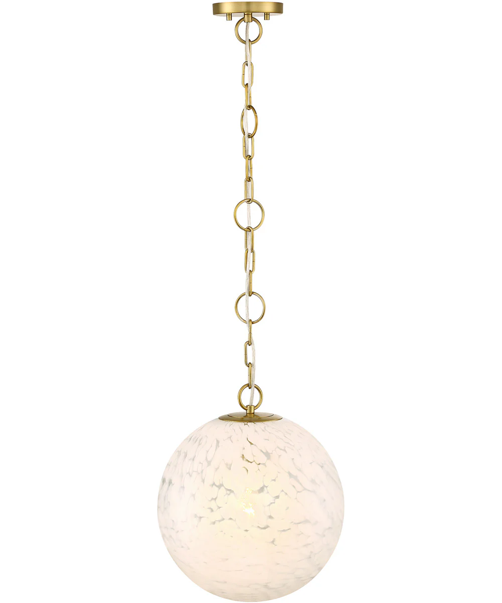 Wine Flower 1 Light Pendant Brushed Gold