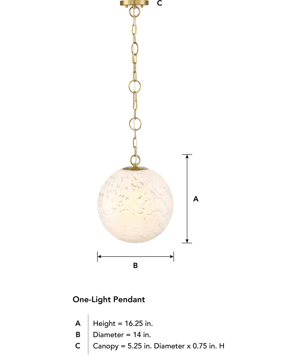Wine Flower 1 Light Pendant Brushed Gold - Image 2
