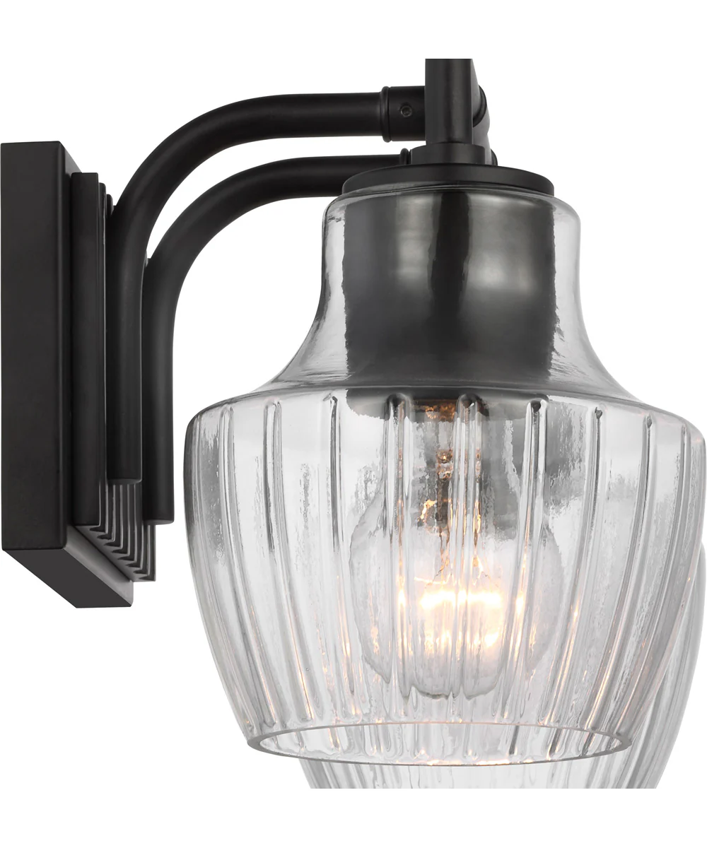 Destin 2-Light Vanity & Wall Black / Silver Accents - Image 3