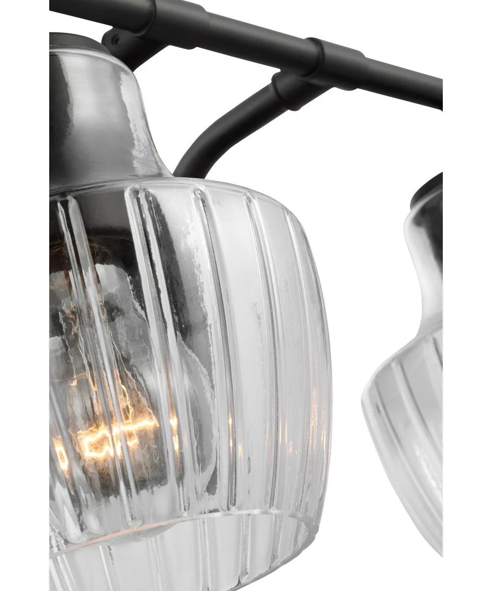 Destin 2-Light Vanity & Wall Black / Silver Accents - Image 4