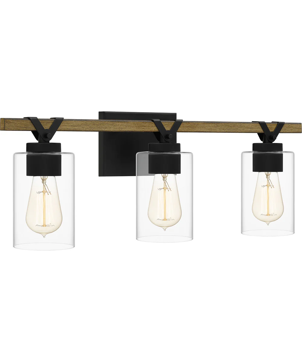 Devon Court Large 3-light Bath Light Matte Black - Image 4