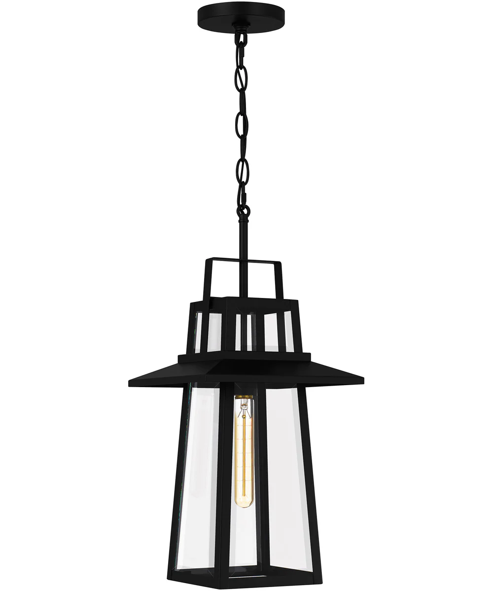 Devonport Large 1-light Outdoor Pendant Light Matte Black - Image 2