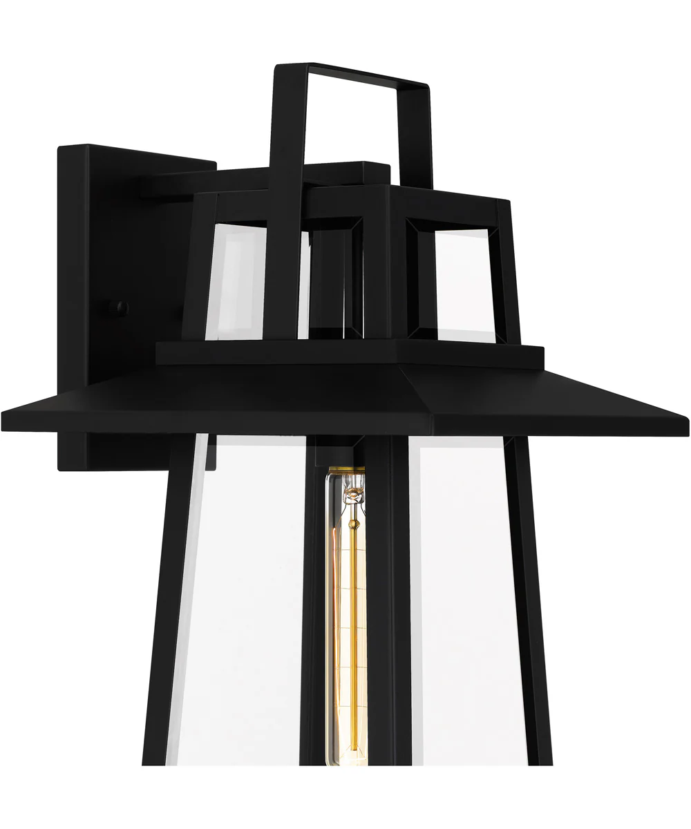 Devonport Large 1-light Outdoor Wall Light Matte Black - Image 6