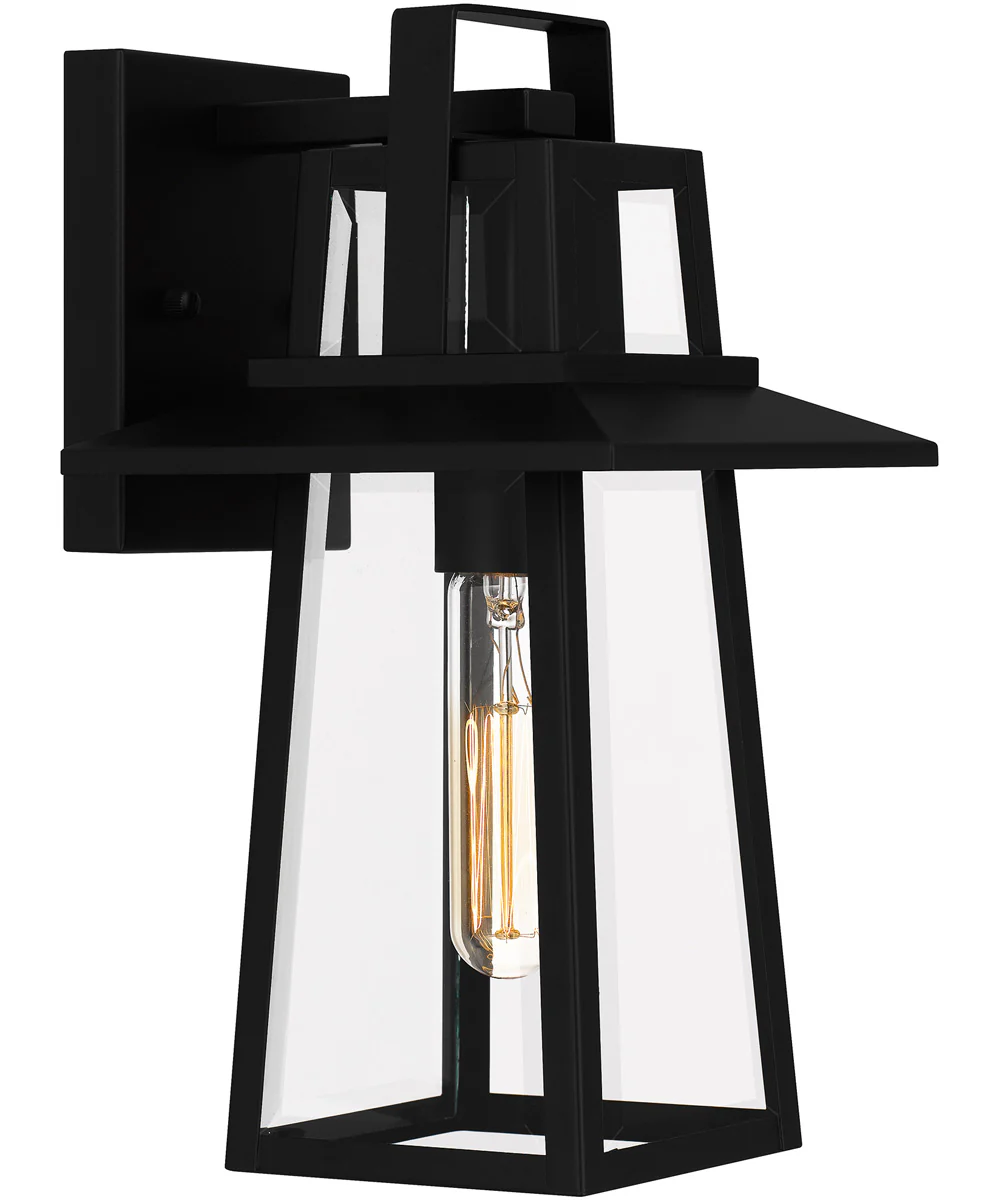 Devonport Small 1-light Outdoor Wall Light Matte Black - Image 2