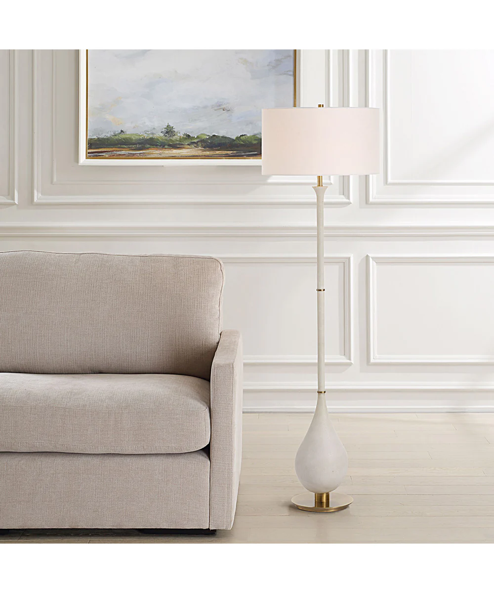 Dewdrop Ivory Floor Lamp - Image 2