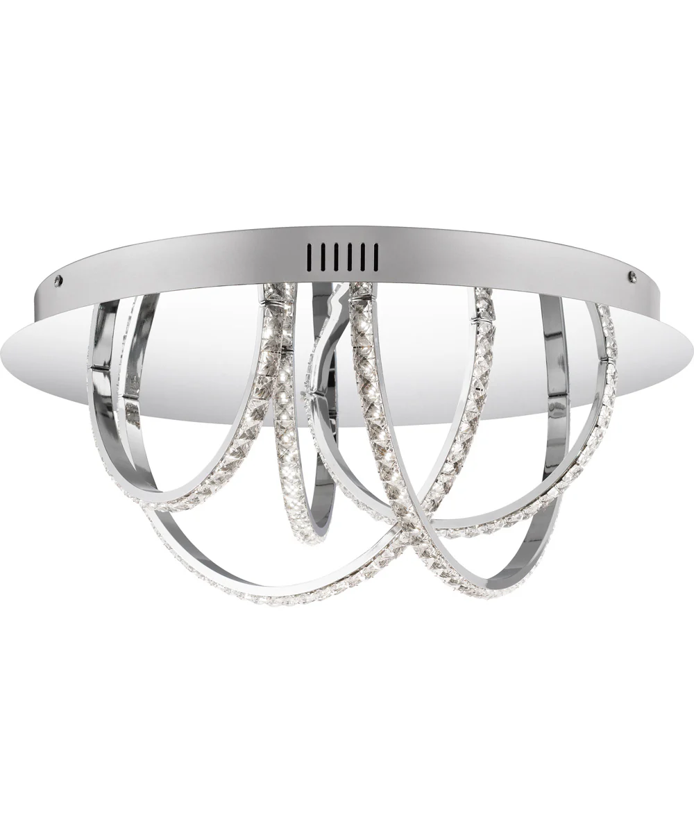 Diamond Flush Mount Polished Chrome - Image 2