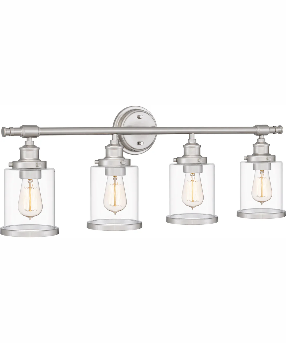 Dixie Extra Large 4-light Bath Light Brushed Nickel - Image 4
