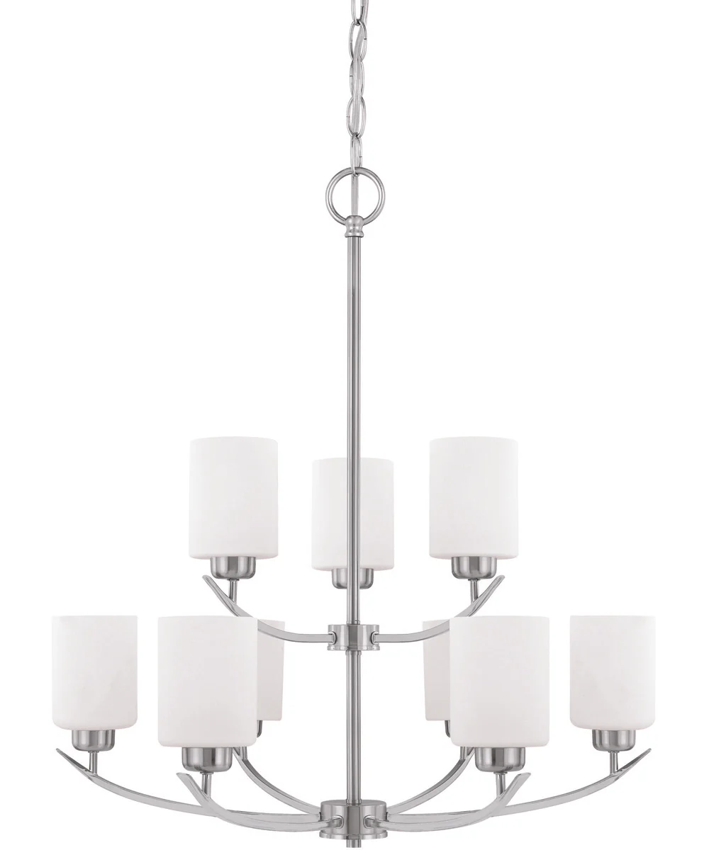 Dixon 9-Light Chandelier In Brushed Nickel