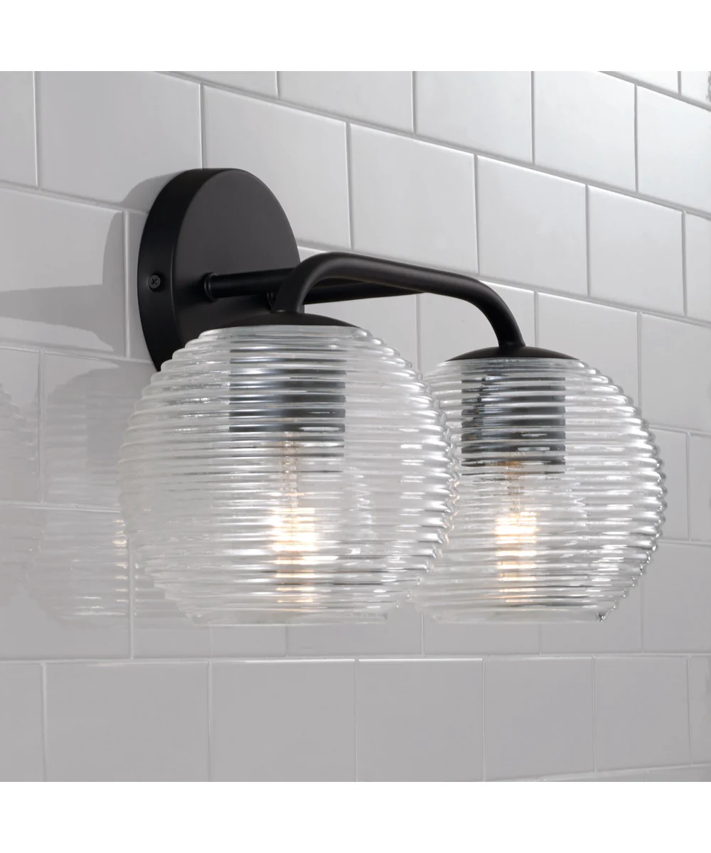 Dolan 2-Light Vanity Matte Black - Image 3