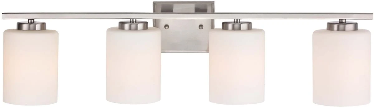 29"w Chloe 4-Light Bath Fixture Satin Nickel - Image 2