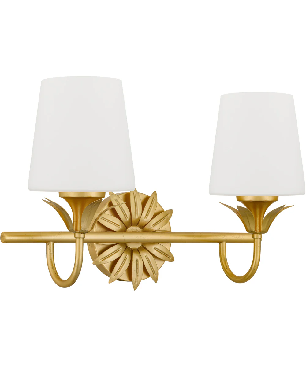 Dorothea 2-light Bath Light Gold Leaf - Image 5