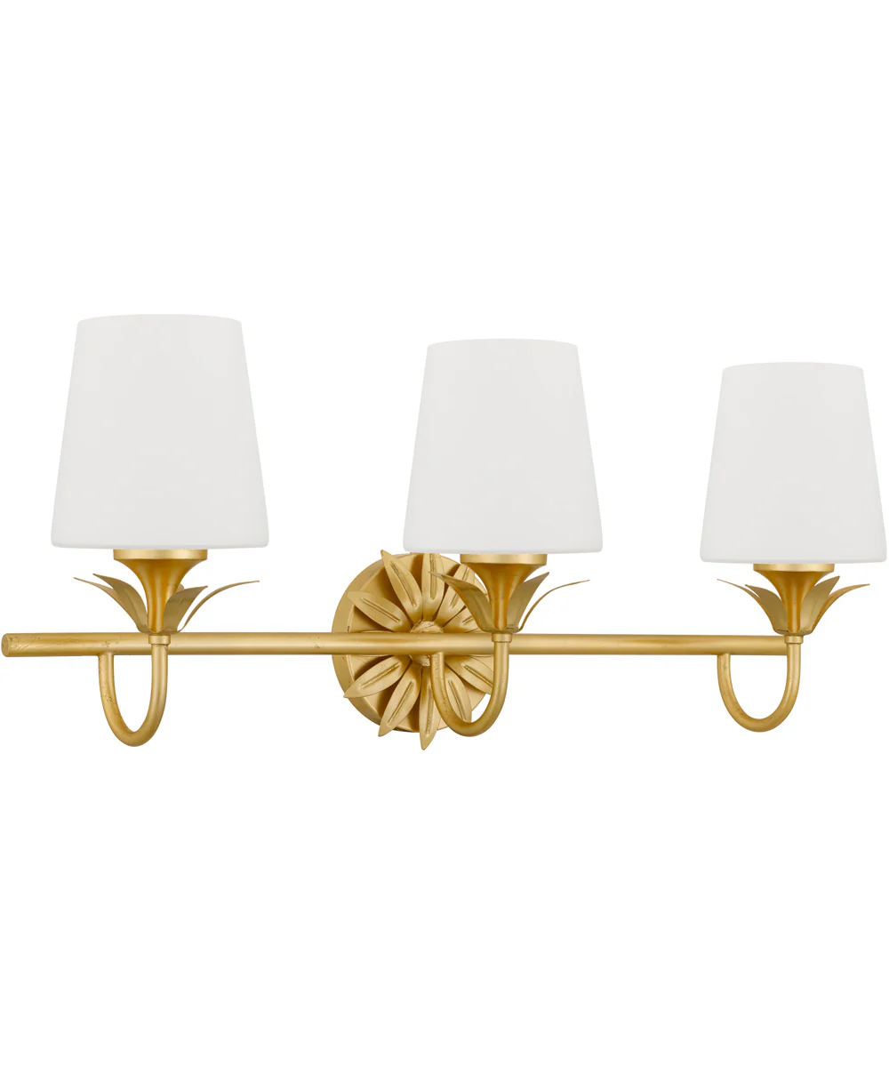 Dorothea 3-light Bath Light Gold Leaf - Image 5