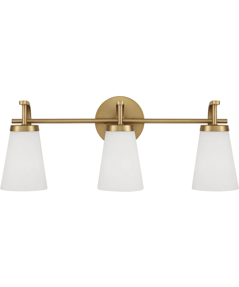 Drake 3-Light Vanity Aged Brass - Image 5