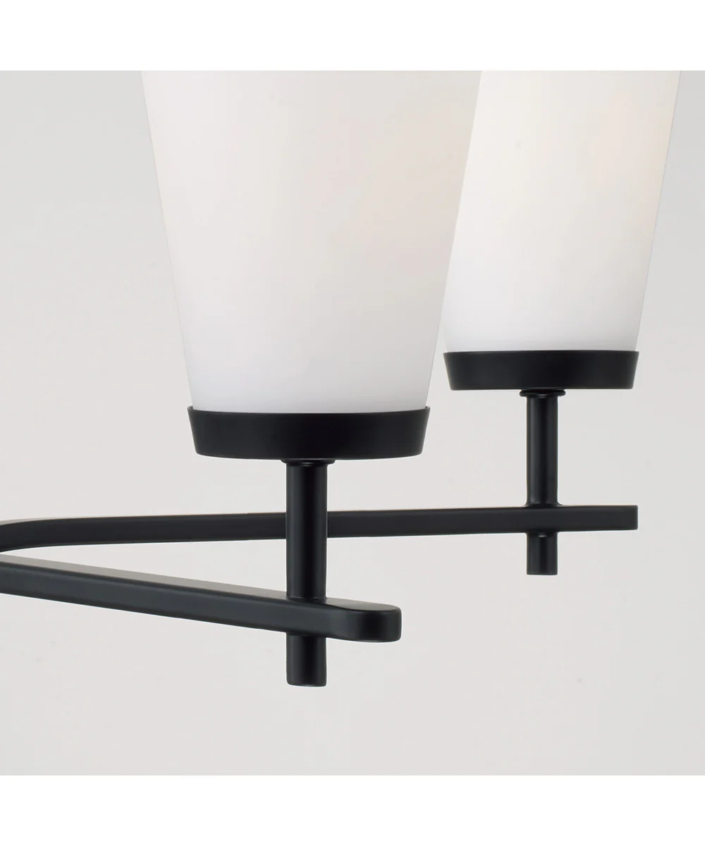 Drake 5-Light Chandelier Matte Black - Image 3