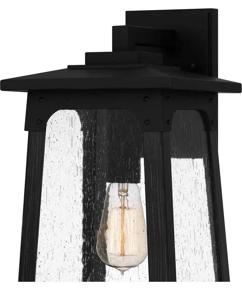 Drescher Large 1-light Outdoor Wall Light Coastal Armour Aluminum Matte Black - Image 5