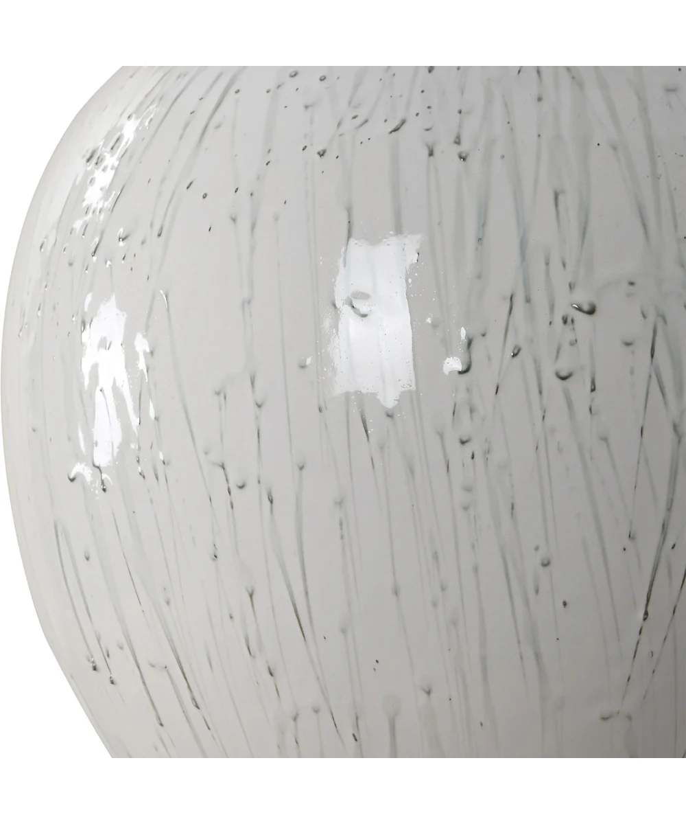 Dribble White Glaze Table Lamp - Image 7