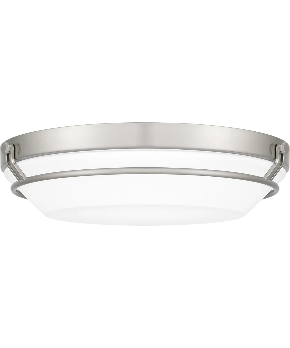 Dunbar Medium Flush Mount Brushed Nickel