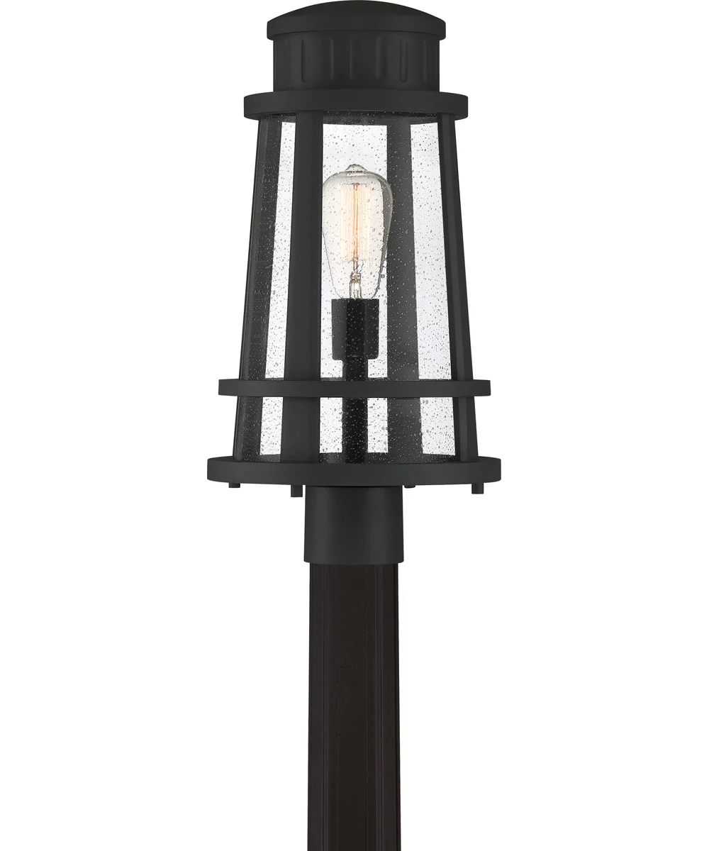 Dunham Large 1-light Outdoor Post Light  Coastal Armour Earth Black