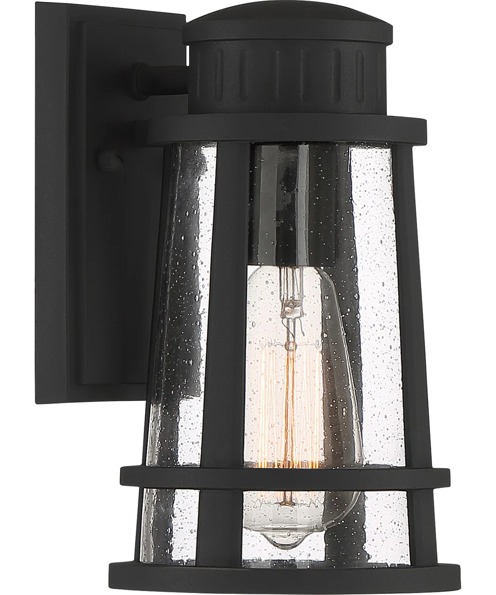 Dunham Small 1-light Outdoor Wall Light  Coastal Armour Earth Black