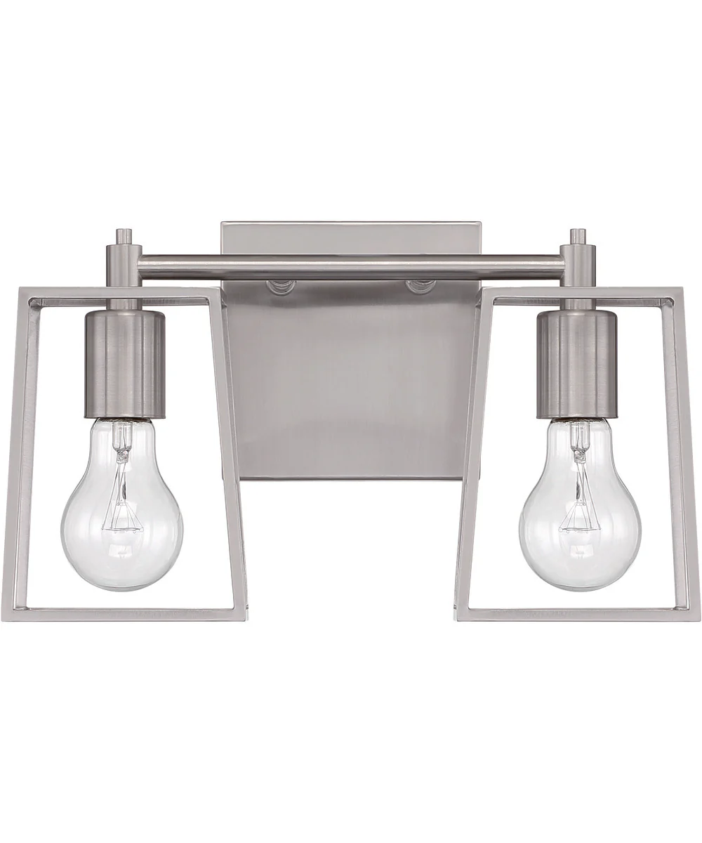 Dunn 2-Light Vanity Brushed Polished Nickel - Image 3