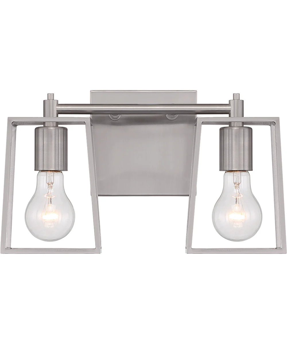Dunn 2-Light Vanity Brushed Polished Nickel - Image 4