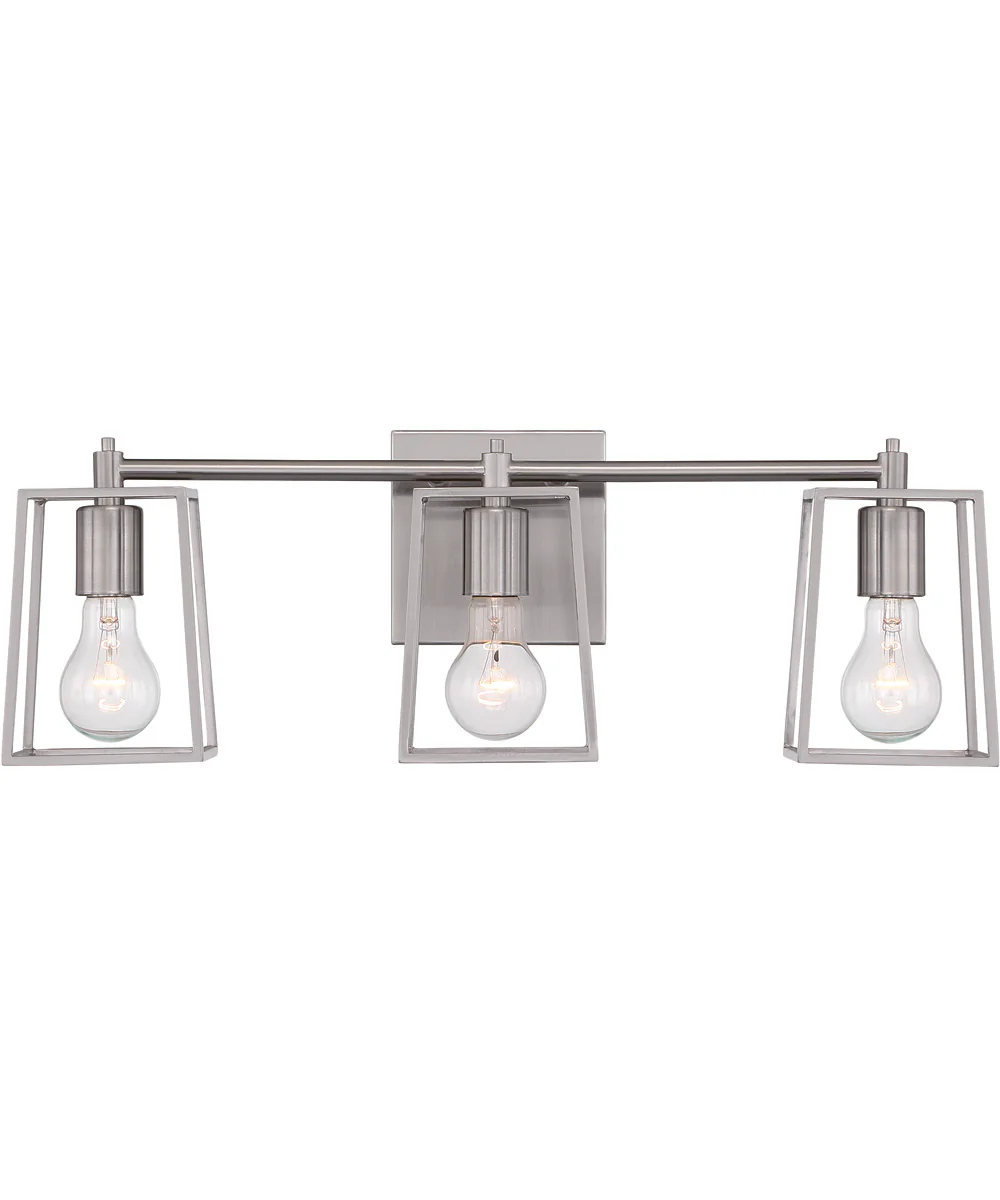 Dunn 3-Light Vanity Brushed Polished Nickel - Image 4