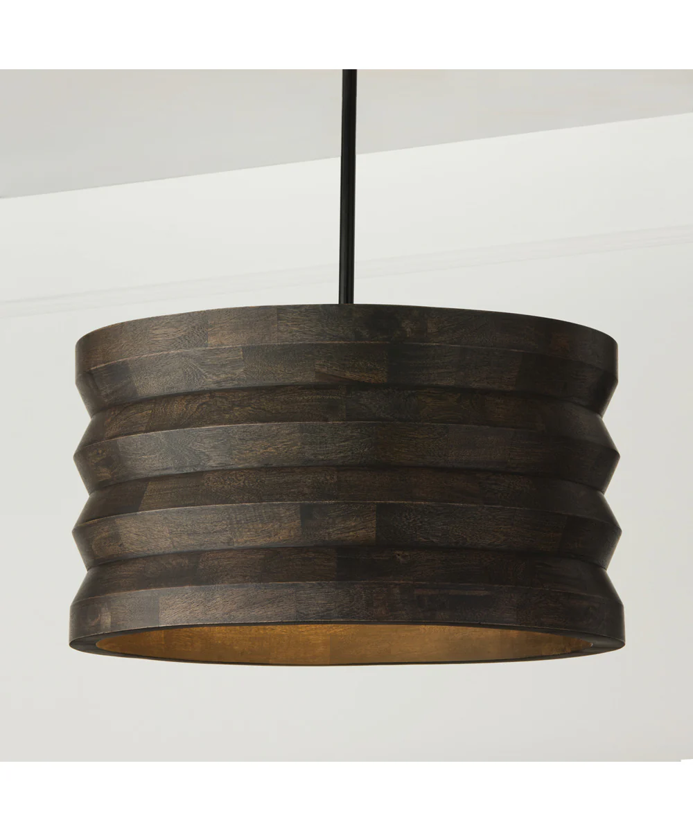 Dunn 4-Light Pendant Espresso Stain and Black - Image 2