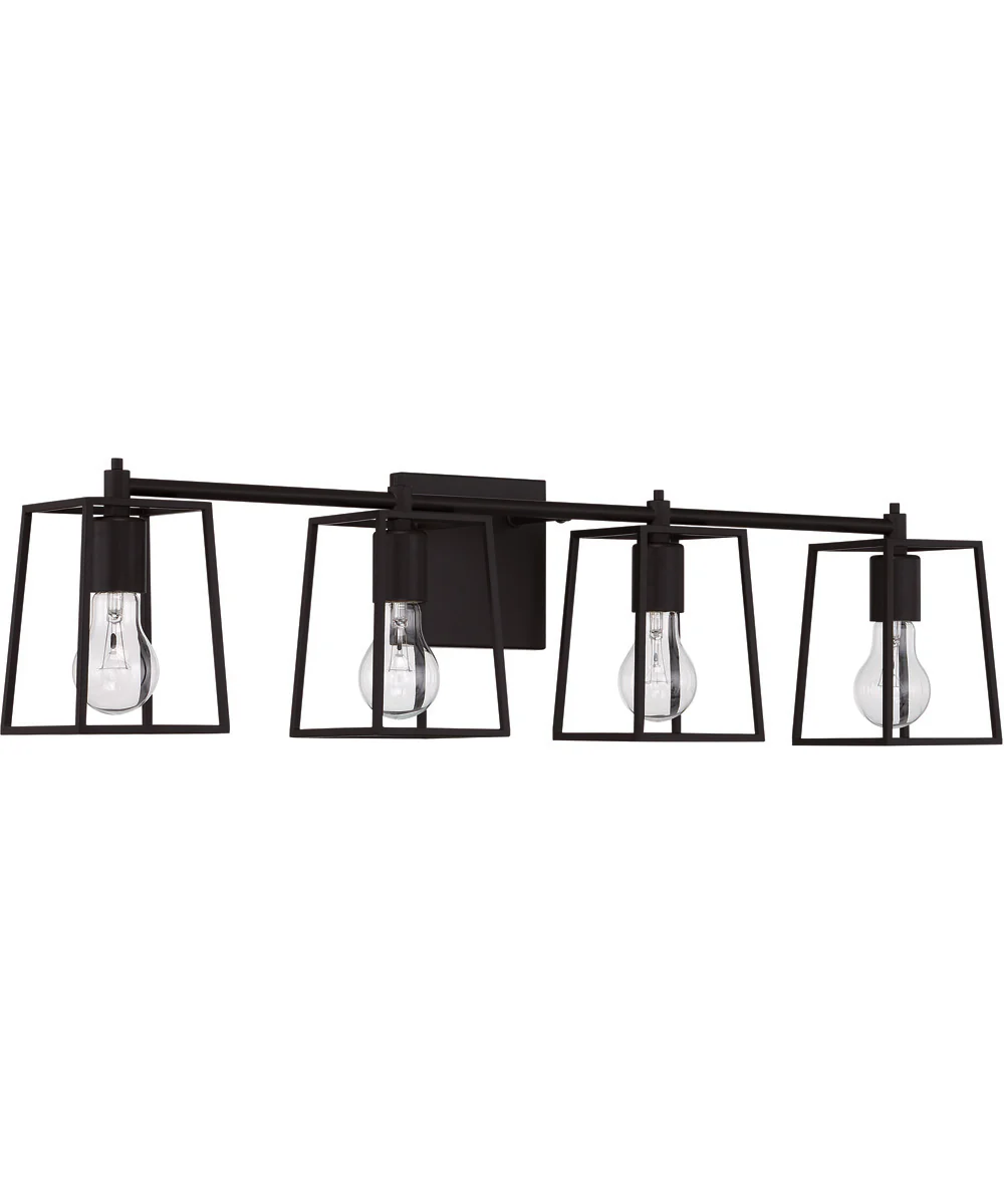 Dunn 4-Light Vanity Flat Black