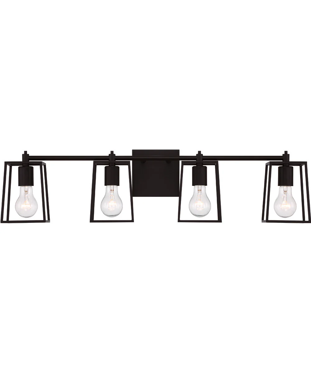 Dunn 4-Light Vanity Flat Black - Image 4