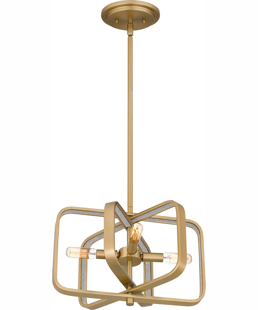 Dupree 4-light Pendant Brushed Weathered Brass - Image 5