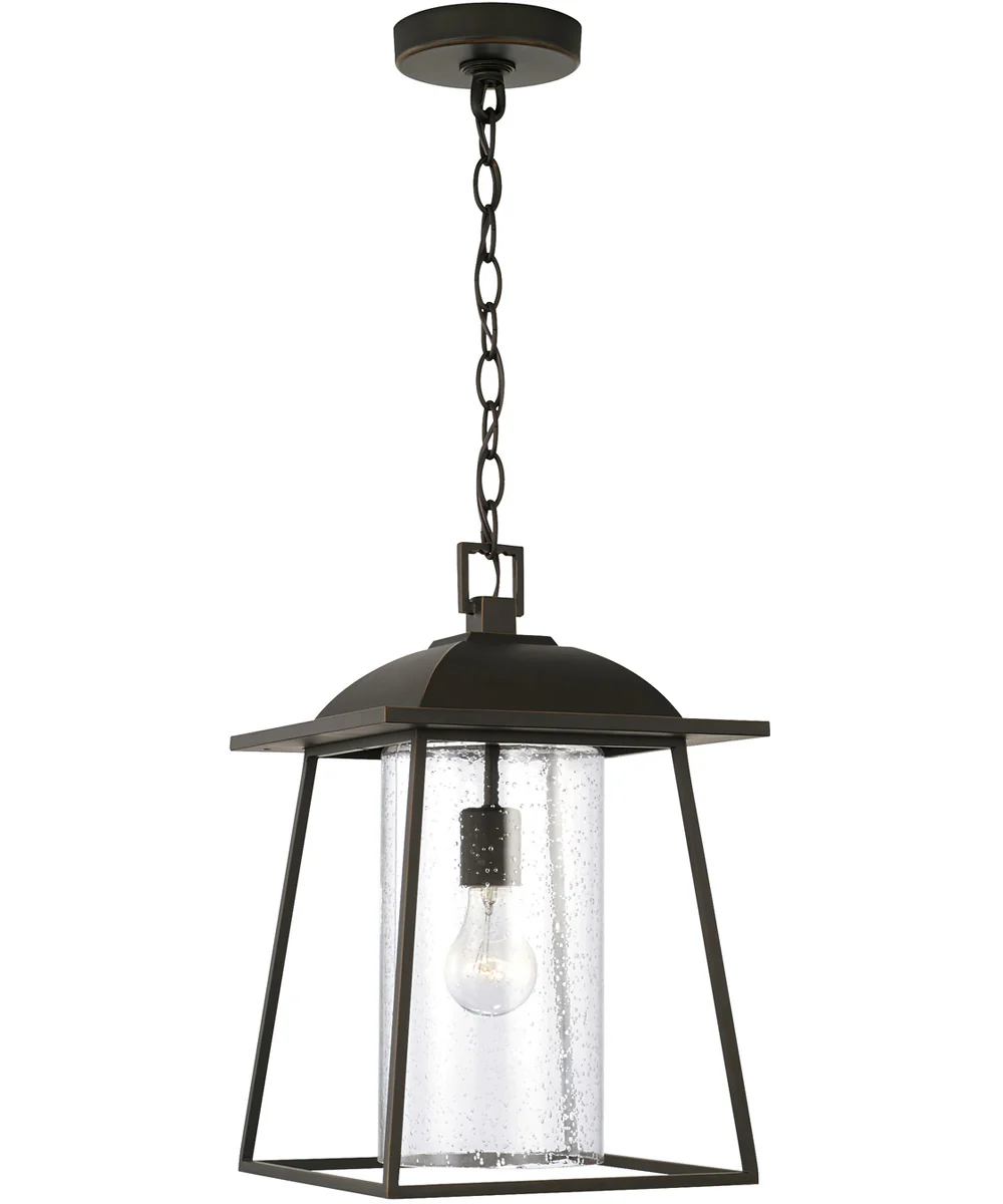 Durham 1-Light Outdoor Hanging-Lantern Rain or Shine - Oiled Bronze