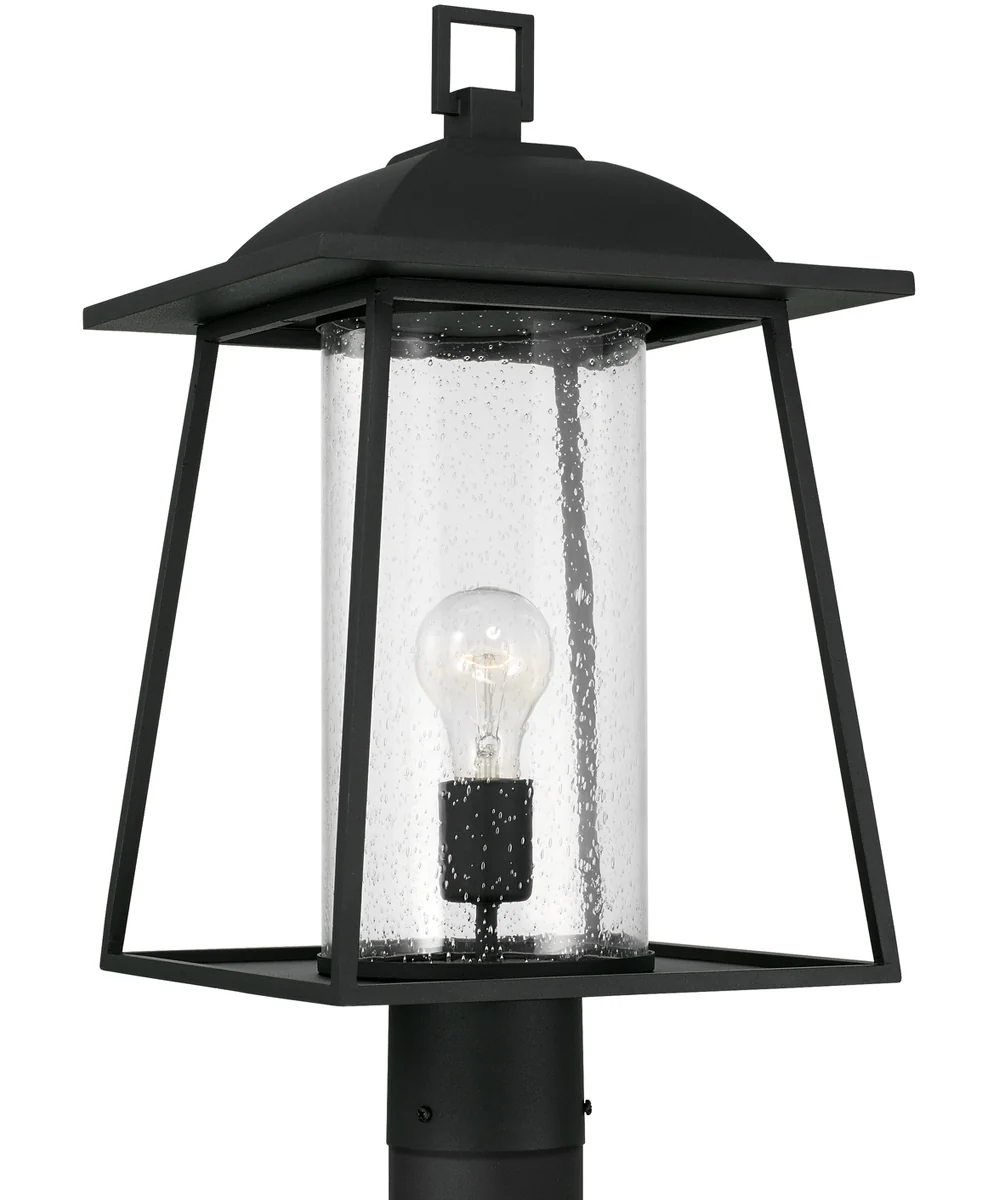 Durham 1-Light Outdoor Post-Lantern Rain or Shine - Black