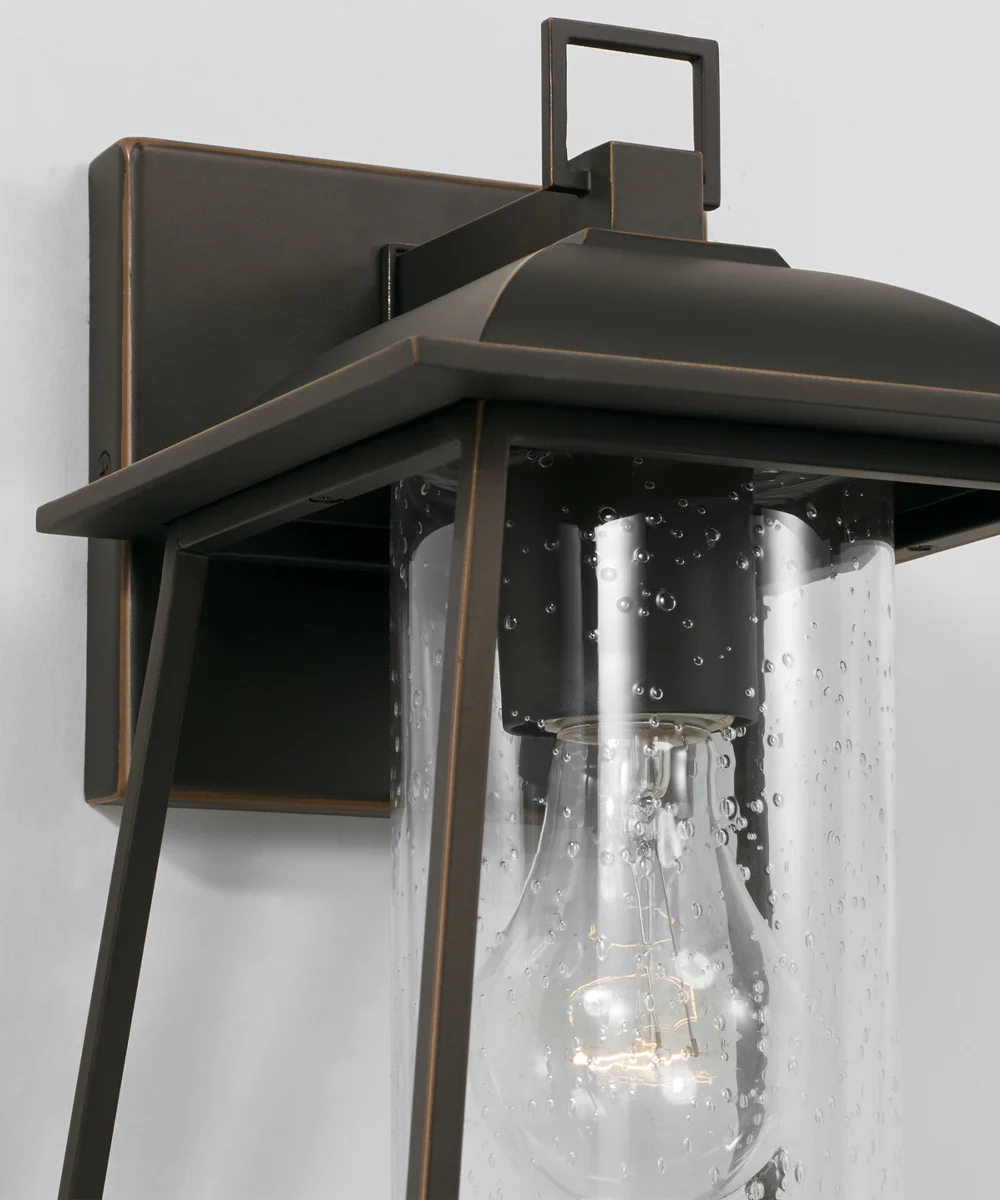 Durham 1-Light Outdoor Wall-Lantern Rain or Shine - Oiled Bronze - Image 3