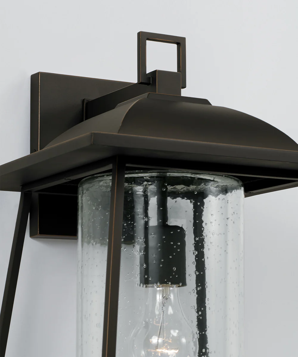 Durham 1-Light Outdoor Wall-Lantern Rain or Shine - Oiled Bronze - Image 3