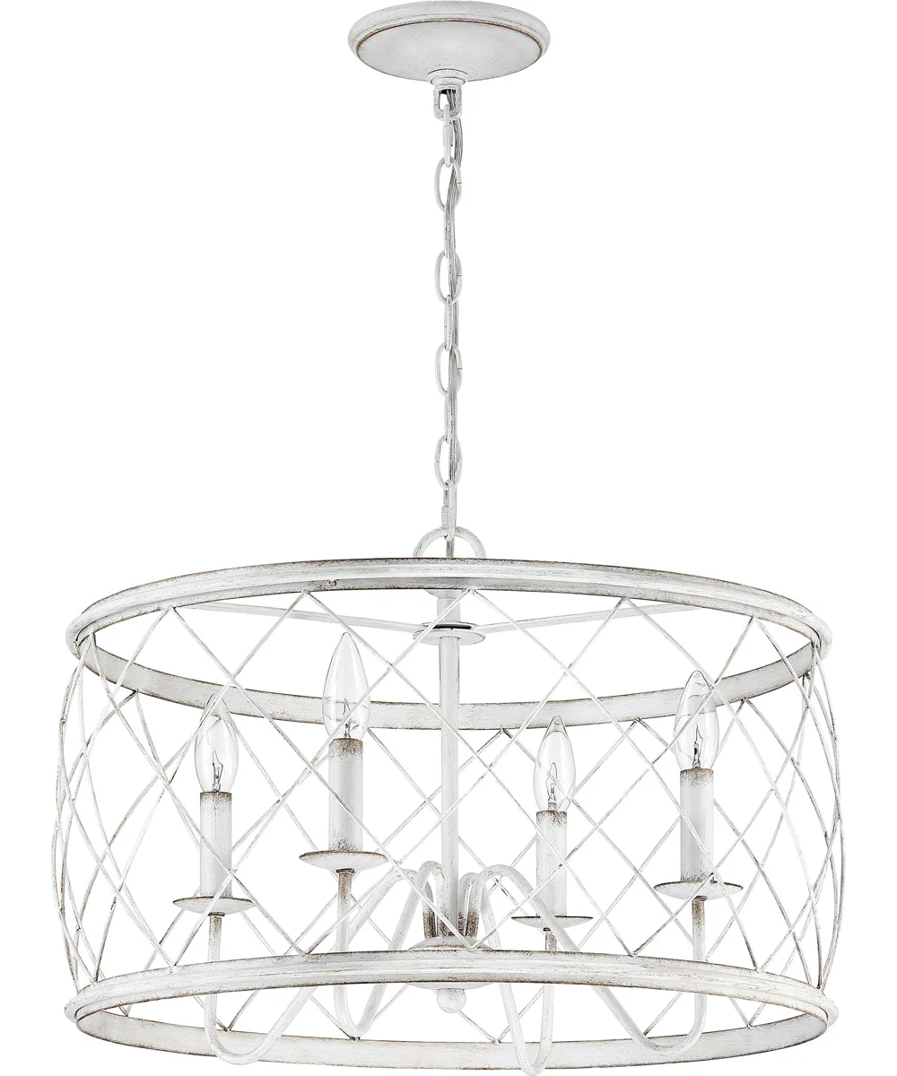 Dury 4-light Pendant Antique White - Image 3