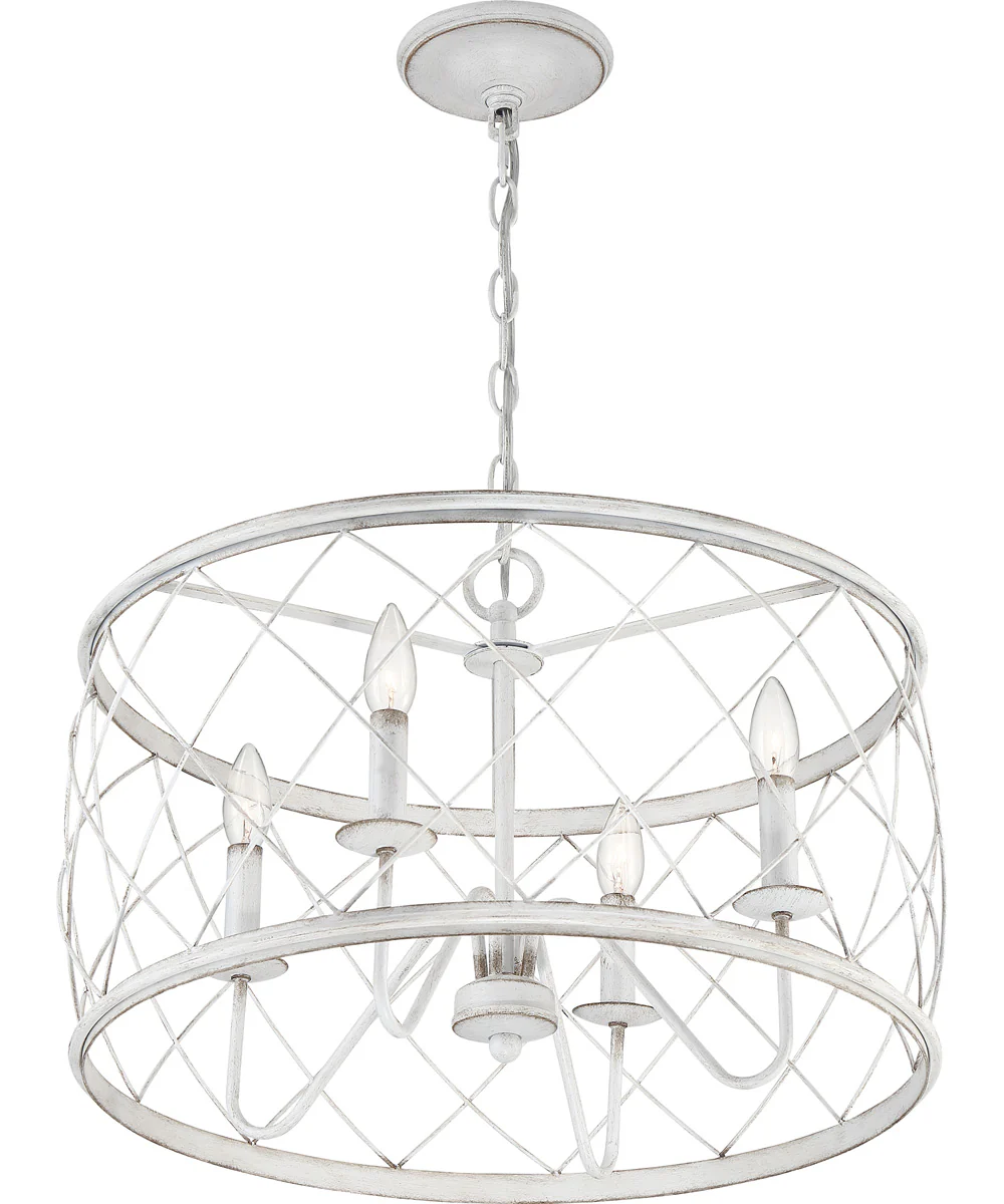Dury 4-light Pendant Antique White - Image 4