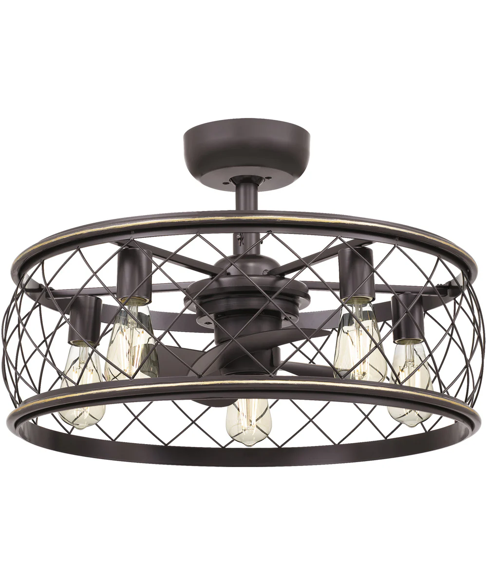 Dury 5-light Fandelier Palladian Bronze - Image 2