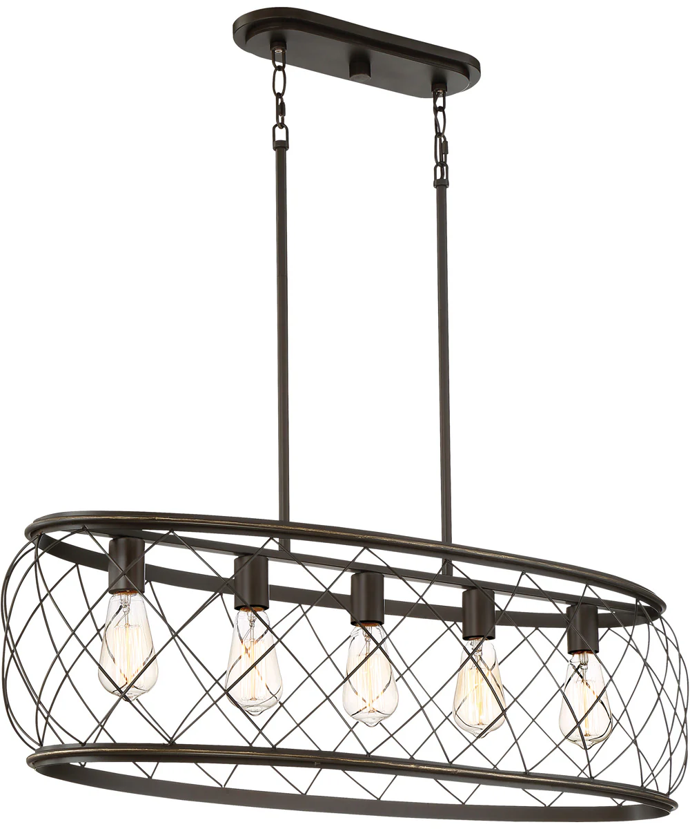Dury 5-light Island Light Palladian Bronze - Image 2