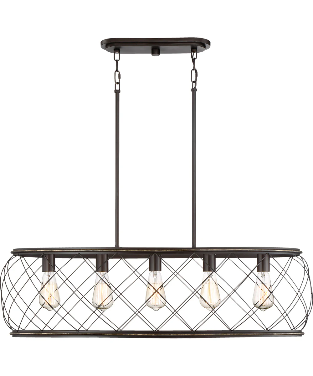 Dury 5-light Island Light Palladian Bronze - Image 4