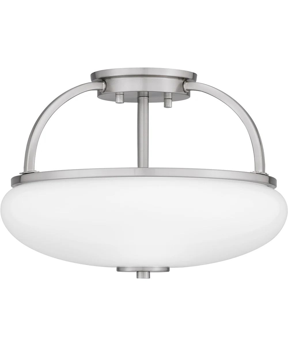 Easton 3-light Semi Flush Mount Brushed Nickel - Image 3