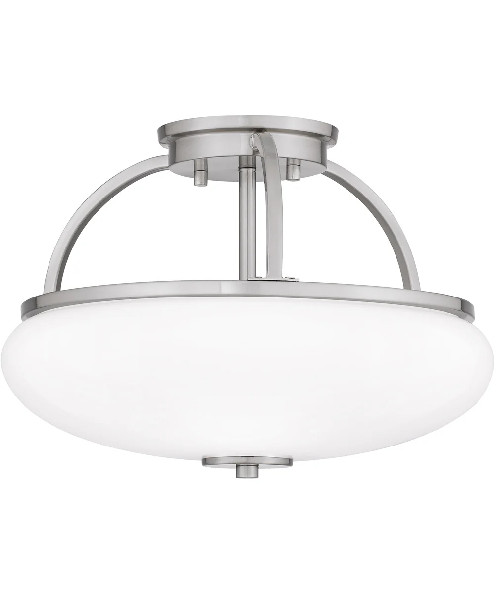 Easton 3-light Semi Flush Mount Brushed Nickel - Image 4
