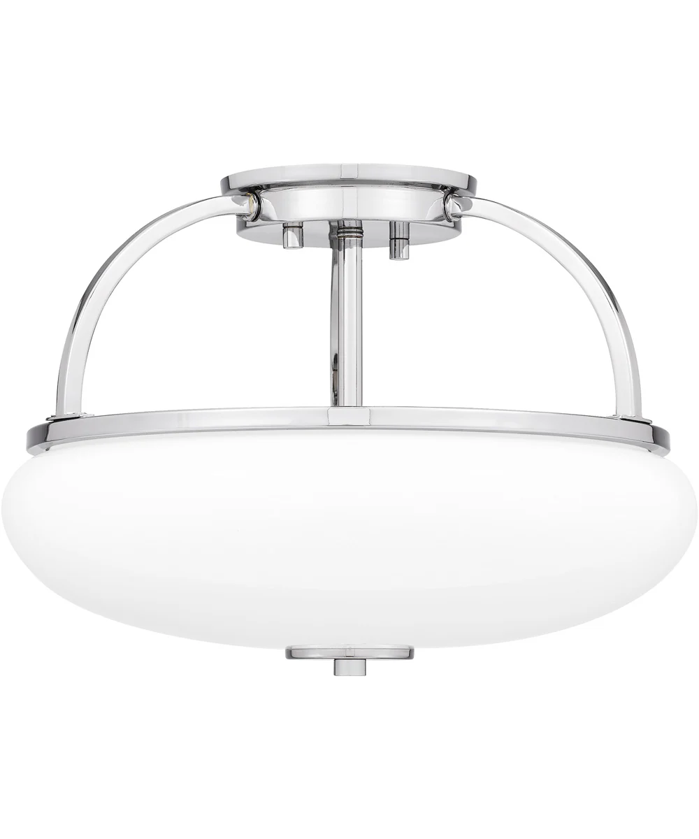 Easton 3-light Semi Flush Mount Polished Chrome