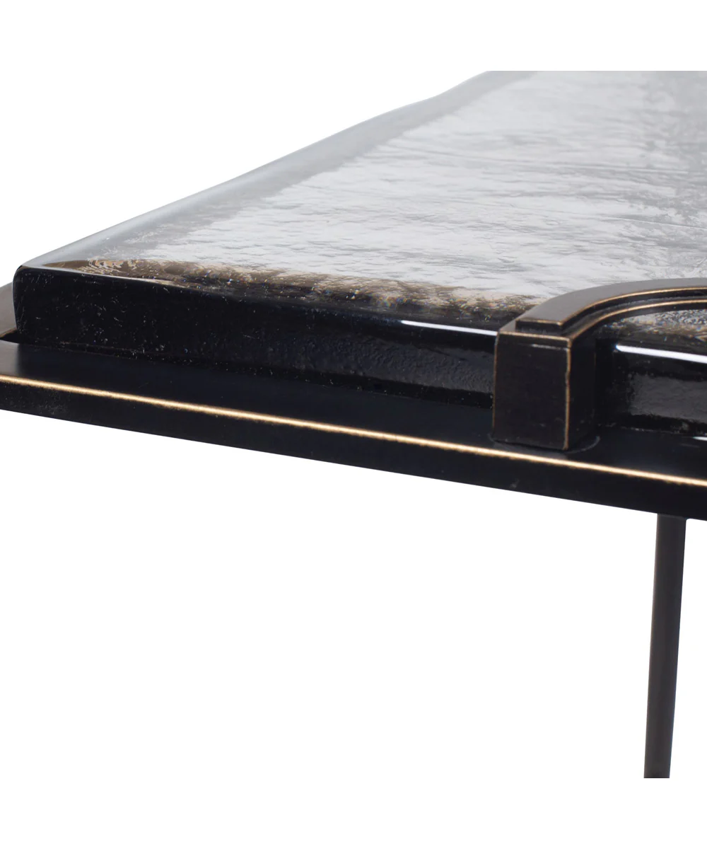 Eisen Textured Glass Accent Table - Image 3